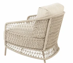 4 SEASONS OUTDOOR Gartensessel Rope braun^ Lounge Sessel