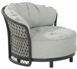 4 SEASONS OUTDOOR Gartensessel Rope grau^ Lounge Sessel