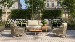 4 SEASONS OUTDOOR Gartensofa Rope 3-Sitzer braun^ Lounge Sessel