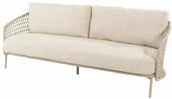 4 SEASONS OUTDOOR Gartensofa Rope 3-Sitzer braun^ Lounge Sessel