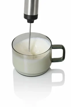 AdHoc Milch- und Saucenschäumer silberfarben^ Küchenzubehör