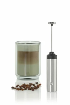 AdHoc Milch- und Saucenschäumer silberfarben^ Küchenzubehör
