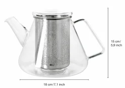 AdHoc Teekanne 1,5l transparent^ Teekannen