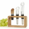 AdHoc Weingenießer Set 3tlg. schwarzbrauntransparent^ Barzubehör