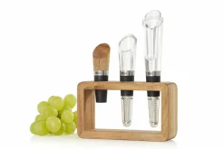 AdHoc Weingenießer Set 3tlg. schwarzbrauntransparent^ Barzubehör