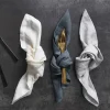 Sonstige Tischaccessoires>Aida 4er Leinenservietten 45x45cm grau