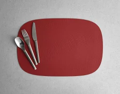 Aida Platzset 45x30,6cm rot^ Untersetzer