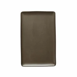Speiseteller>Aida Teller eckig 31,5x20cm braun