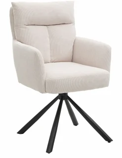 Armlehnstuhl beige^ Esszimmerstühle