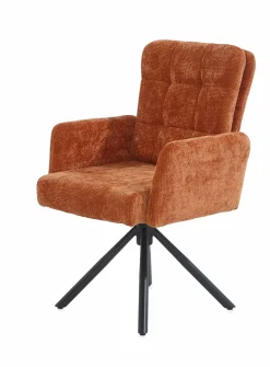 Armlehnstuhl drehbar orange^ Esszimmerstühle