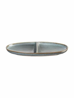 ASA Aperitifteller 2-geteilt 20cm blau^ Serviergeschirr