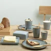 ASA Butterdose blau^ Serviergeschirr