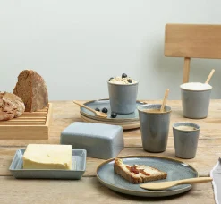 ASA Butterdose blau^ Serviergeschirr
