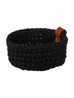 Servierkörbe>ASA Häkelkorb 20cm schwarz