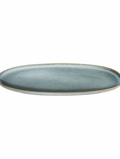 Serviergeschirr>ASA Platte oval 28,5x16cm blau