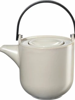 Teekannen>ASA Teekanne mit Holzgriff 1l beige