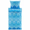 Satin>Bassetti Satin-Bettgarnitur blau