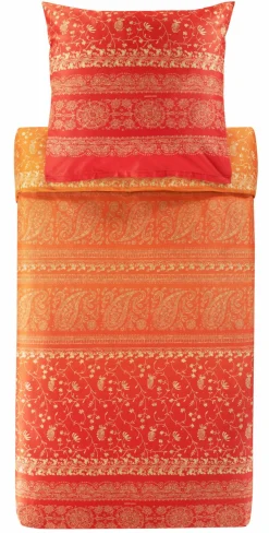 Satin>Bassetti Satin-Bettwäsche orange