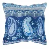Bassetti Satin-Kissenhülle zu bw blau^ Kopfkissenbezüge|Satin