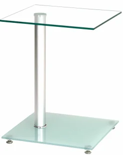 Beistelltisch silberfarben^ Couch- & Beistelltische