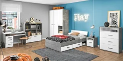 Komplettzimmer> Bett weiß
