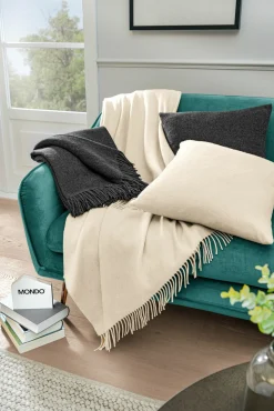 Biederlack MONDO Plaid grau^ Wohndecken