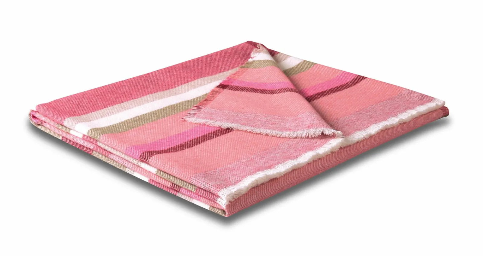 Wohndecken>Biederlack Plaid pink