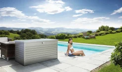 BIOHORT Freizeitbox 130 silberfarben^ Gartenboxen