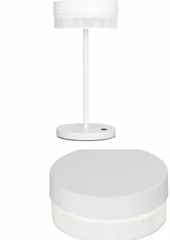 Außen Tischleuchten|Akku Tischleuchten>B-Leuchten LED - Akku - Tischleuchte 1flg weiß