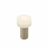 Außen Tischleuchten|Akku Tischleuchten>B-Leuchten LED-Akkuleuchte 1flg beige