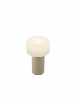 Außen Tischleuchten|Akku Tischleuchten>B-Leuchten LED-Akkuleuchte 1flg beige