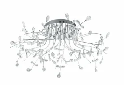 B-Leuchten LED-Deckenleuchte 8flg silberfarben^ Deckenleuchten