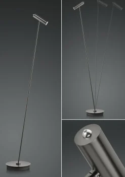 B-Leuchten LED-Stehleuchte 1flg goldfarben^ Stehleuchten