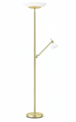 B-Leuchten LED-Stehleuchte 2flg gelb^ Stehleuchten