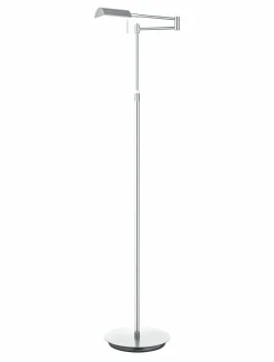 Stehleuchten>B-Leuchten LED-Stehleuchte 1flg silberfarben