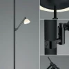 B-Leuchten LED-Stehleuchte 2flg schwarz^ Stehleuchten