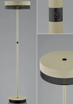 Stehleuchten>B-Leuchten LED-Stehleuchte 1flg beige