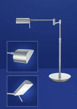 B-Leuchten LED-Tischleuchte 1flg silberfarben^ Tischleuchten