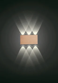 Wandleuchten>B-Leuchten LED-Wandleuchte 6flg silberfarben