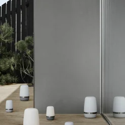 Blomus LED - Outdoorleuchte XL grau^ Dekoration|Akku Tischleuchten