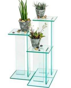 Blumensäule transparent^ Couch- & Beistelltische