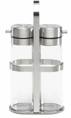 bongusto Essig- & Öl Set silberfarbentransparent^ Essig & Ölflaschen