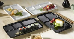 Serviergeschirr>bongusto Sushi Platten 2tlg. weiß