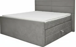 Boxspringbett grau^ Boxspringbetten|Betten
