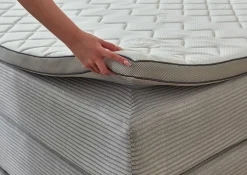 Boxspringbett silberfarben^ Boxspringbetten|Betten