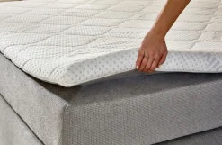 Boxspringbett silberfarben^ Boxspringbetten|Betten