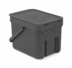 Brabantia Abfalleimer 6l grau^ Abfallsammler
