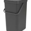 Brabantia Abfalleimer 16l grau^ Abfallsammler