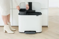 Brabantia Treteimer 11l+23l weiß^ Abfallsammler