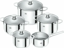 BSF Topfset 5tlg. silberfarben^ Topfsets